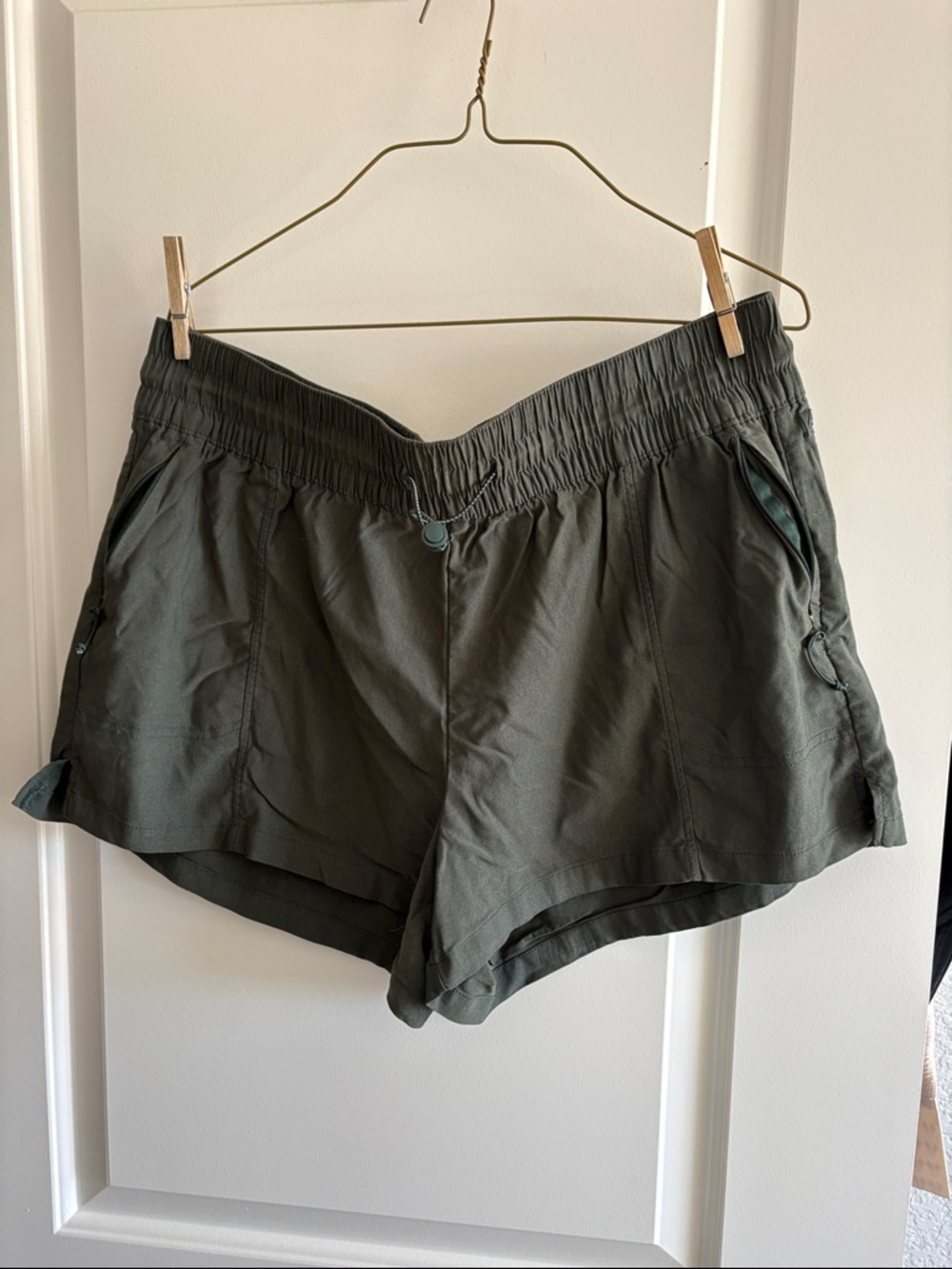 Avalanche Olive Green Women's Athletic Shorts